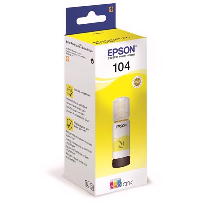 Epson T104 Frasco de tinta amarela EcoTank