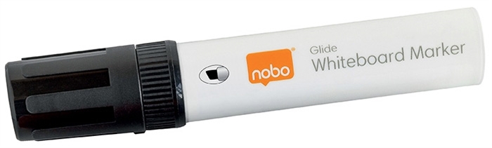 Nobo WB Marcador Glide Jumbo com ponta inclinada 10mm preto (4)