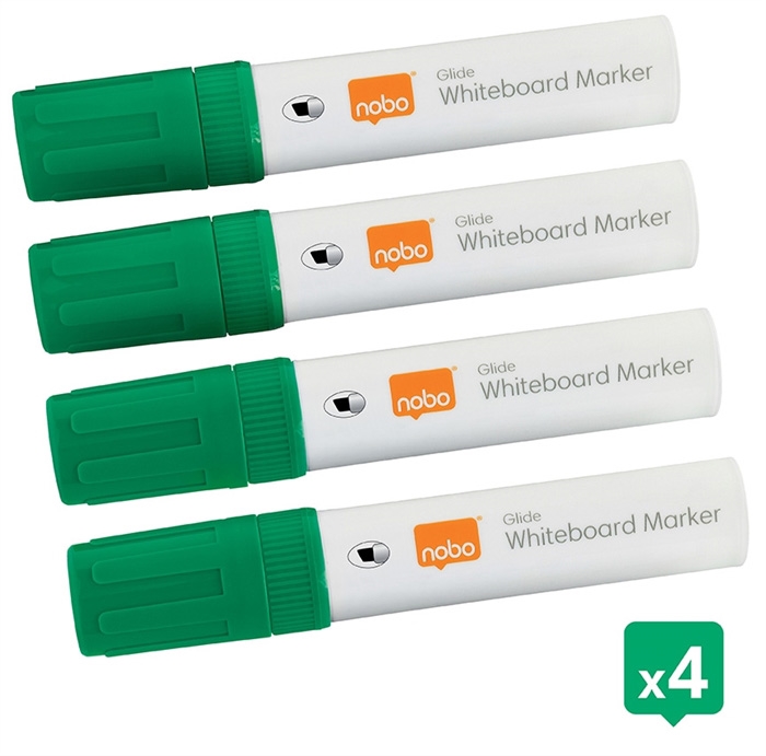 Nobo WB Marker Glide Jumbo inclinado 10mm verde (4)