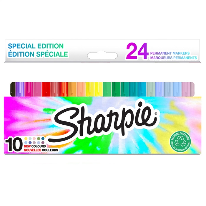 Sharpie Marcador Fino 1,0mm conjunto de bolhas (24)