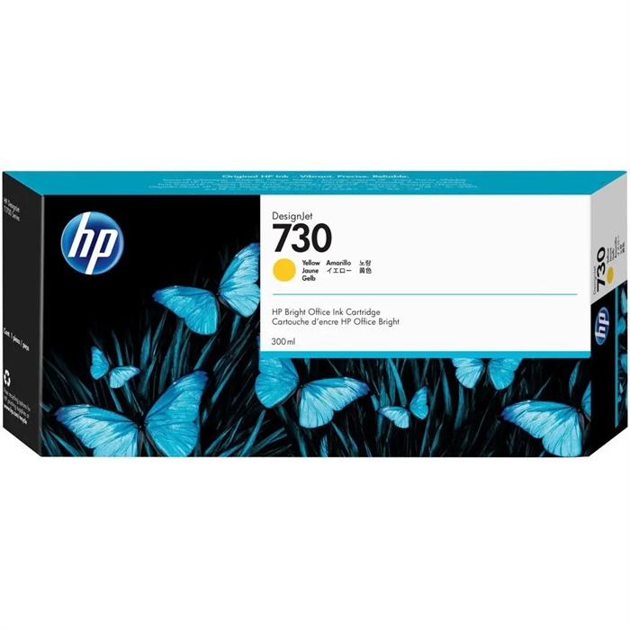 HP 730 Cartucho de Tinta DesignJet Amarelo de 300 ml