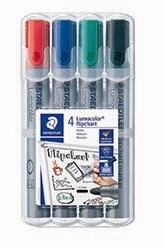 Staedtler Marker Lumocolor flipchart round 2mm assorted (4)