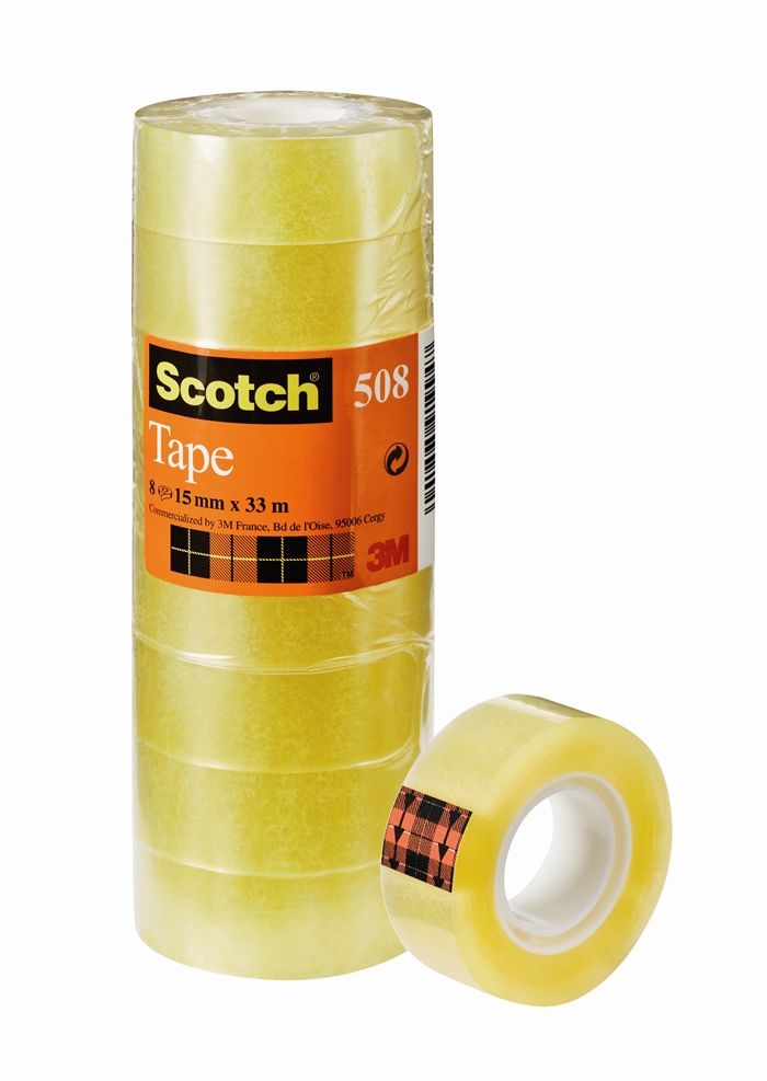 Fita 3M Scotch 508 15mmx33m transparente (10)