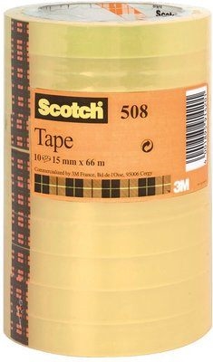 Fita 3M Scotch 508 15mmx66m transparente (10)