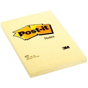 3M Post-it Notas 102 x 152 mm, amarelo.