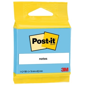 3M Post-it azul 63,5 x 76 mm, 100 folhas