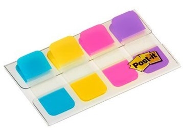 3M Post-it Indexfaner 16 x 38 mm, Cores fortes