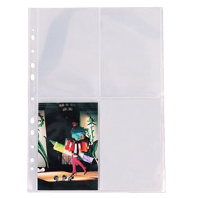 Esselte Fotolomme 80my PP transparente 10x15 A4 (10)