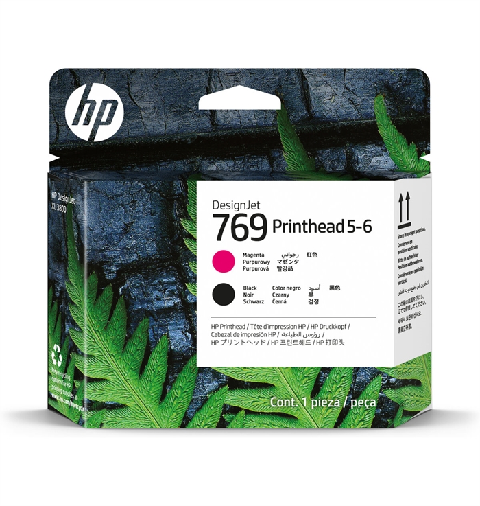 HP 769 Magenta Preto 5-6 Cabeça de Impressão DesignJet