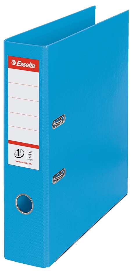 Esselte Brevordner No1 Power PP A4 75mm azul claro