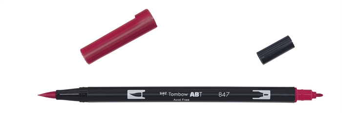 Tombow Marker ABT Dual Brush 847 crimson