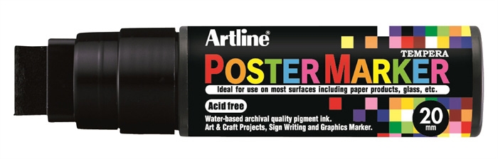 Artline Poster Marker 20 preto