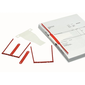 Bantex D-Binder 80mm vermelho.