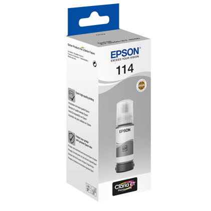 Frasco de tinta Epson 114 EcoTank cinza