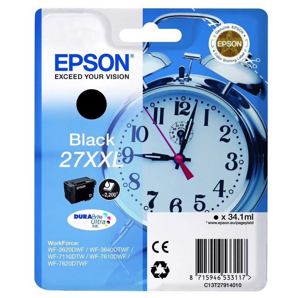 Cartucho de tinta preta Epson T2791 XXL