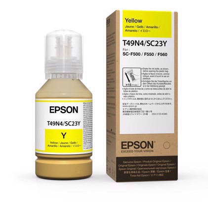 Epson Tinta de Sublimação a Jato de Tinta (T49N4) - Amarelo 140 ml para Epson F100 & F500