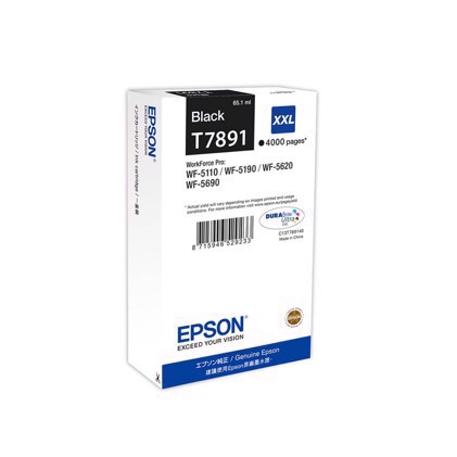 Cartucho de tinta preta Epson T7891 XXL