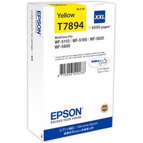 Cartucho de tinta amarela Epson T7894 XXL