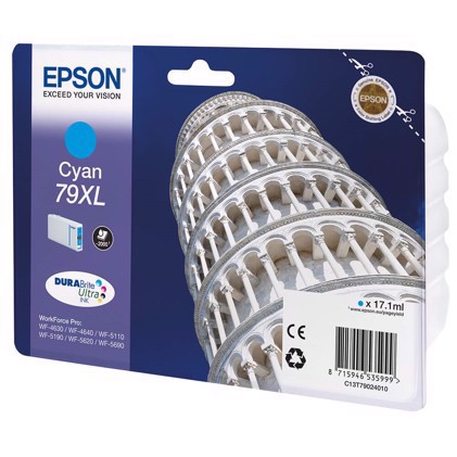 Cartucho de tinta Epson T7902 Ciano XL