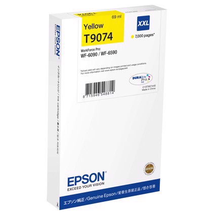 Espon WorkForce Cartucho de Tinta Amarelo XL - Epson T9074