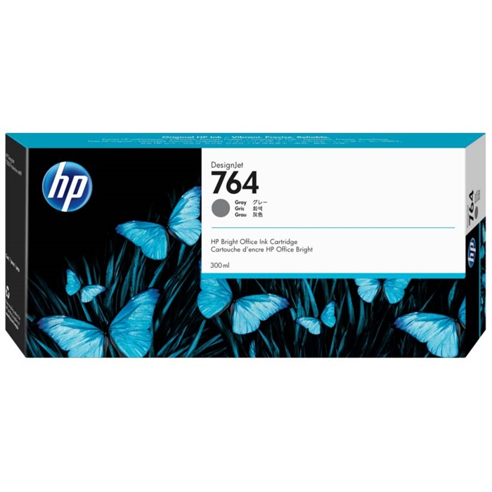 HP 764 cartucho de tinta cinza, 300 ml