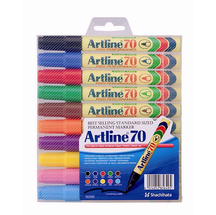 Artline Marcador 70 Permanente 10-pack