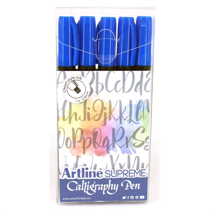 Caneta de Caligrafia Artline Supreme 5 - conjunto azul