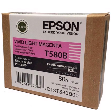 Epson Vivid Light Magenta 80 ml cartucho de tinta T580B - Epson Pro 3880