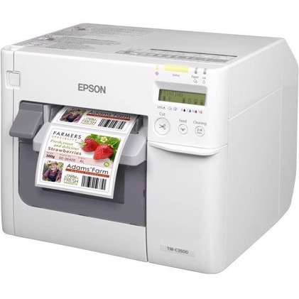 Epson TM-C3500 - Impressora de etiquetas a cores de 4 cores.