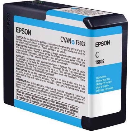 Epson Ciano 80 ml cartucho de tinta T5802 - Epson Pro 3800 e 3880