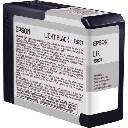 Epson Light Black 80 ml cartucho de tinta T5807 - Epson Pro 3800 e 3880