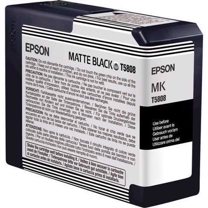 Epson Matte Black 80 ml cartridge de tinta T5808 - Epson Pro 3800 e 3880