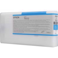 Epson Cyan T6532 - Cartucho de tinta de 200 ml para Epson Pro 4900