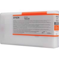 Epson Laranja T653A - Cartucho de tinta de 200 ml para a Epson Pro 4900