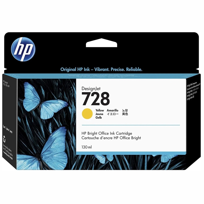 HP 728 130 ml Cartucho de tinta amarelo DesignJet