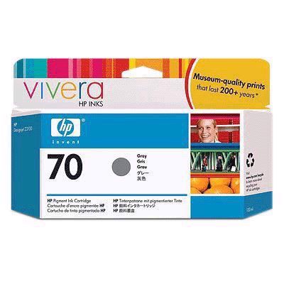 HP 70 - Cartucho de tinta cinza de 130 ml