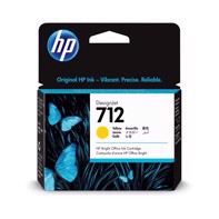 Cartucho de tinta Yellow DesignJet HP 712 de 29 ml