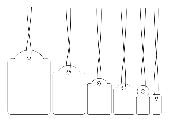 HERMA rótulo pendente com corda 25 x 38 mm, 1000 unidades.