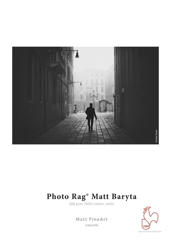 Hahnemühle Photo Rag Matt Baryta 308 g/m² - 36" x 12 metros etros 