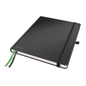 Leitz Caderno Completo A4 pautado 96g/80 folhas preto