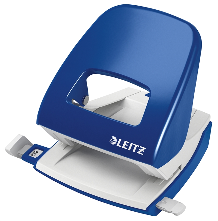 Leitz Perfuradora 5008 de 2 furos para 30 folhas, azul.