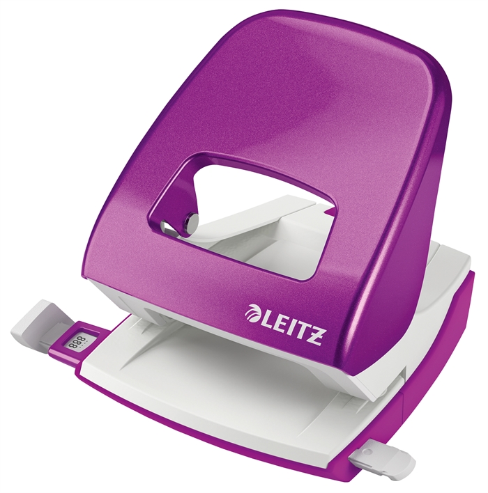 Leitz Aparelho Perfurador 5008 WOW 2 furos para 30 folhas, roxo.