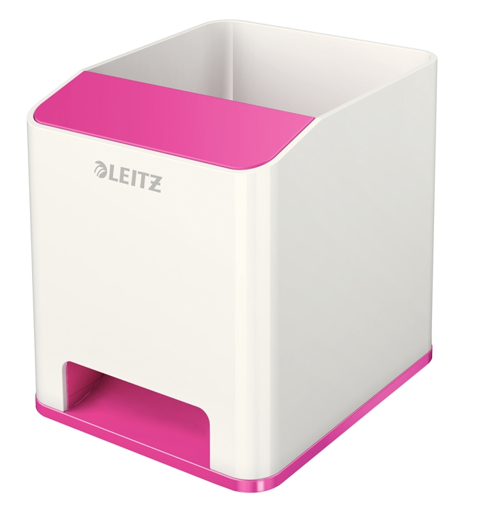 Suporte para Canetas Leitz Sound WOW branco/rosa