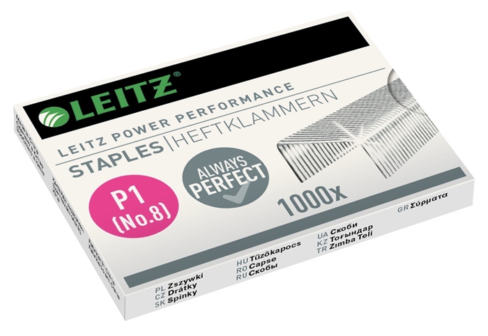 Leitz Agrafos No 8 P1 para 15 folhas (1000)