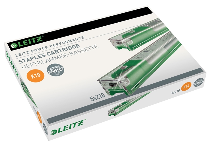 Leitz Caixa de Grampo 26/10 K10 com capacidade para 55 folhas (5x210)