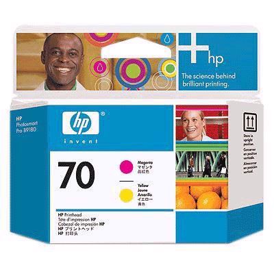 HP 70 - Cabeças de impressão magenta e amarelo