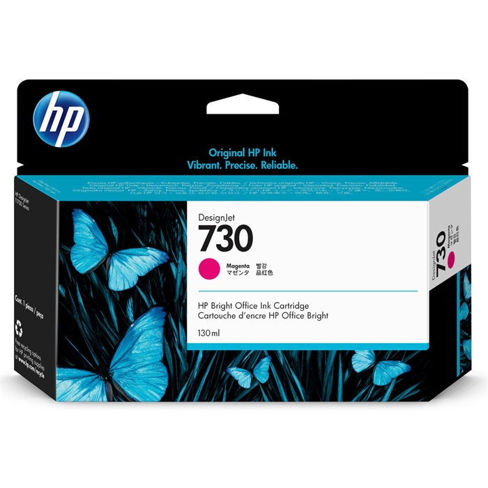 HP 730 130 ml Cartucho de tinta magenta para DesignJet