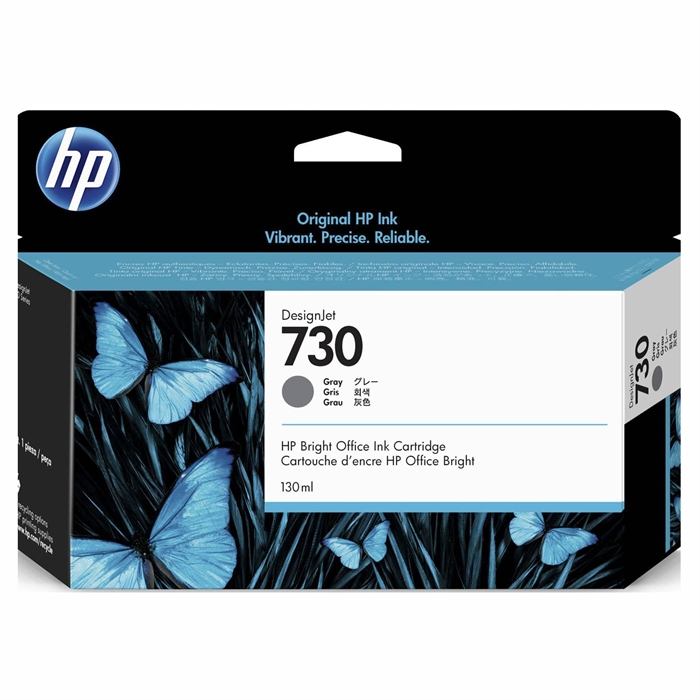 HP 730 130ml Cartucho de tinta cinza DesignJet.