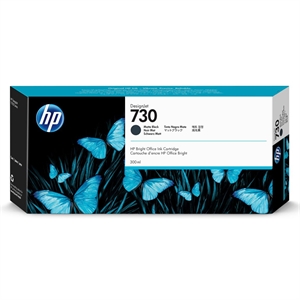 HP 730 300-ml Cartucho de tinta preta fosca DesignJet