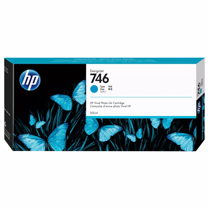 HP 746 Cartucho de tinta ciano de 300 ml para DesignJet